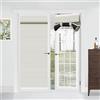 Muamar Tende oscuranti per porte francesi, 63 x 188 cm, colore bianco, tende oscuranti per porta finestra, camera da letto, ufficio, isolamento termico, 1 pannello