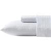 Nautica - Set completo di lenzuola, lenzuolo con angoli profondi e federa, arredamento casual per la casa (Skinny Yacht Stripe grigio, pieno)