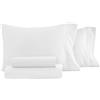 Linen Market ienjoy Home IEH-4PC-STP-K-LG - Set di Lenzuola da 4 Pezzi, per Letto King, Colore: Grigio Chiaro
