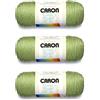 Caron Simply Soft - Filato di pistacchio, confezione da 3 pezzi, 170 g, acrilico, 4 medi (pettinato) - 300 m - per maglia/uncinetto