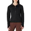 Amazon Essentials Felpa con Cappuccio Aderente, Zip Integrale e Fori per Pollici, in Tessuto Tecnico Traspirante Donna