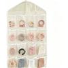 WPKD BLUEIY Organizer da Appendere per Armadio a Muro, Borsa Portaoggetti, 16 Tasche Sopra la Porta, Ripiani Appesi, Calzini, Biancheria Intima, Piccoli Vestiti, per Camera da Letto,