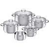 SILIT Toskana set di pentole in acciaio inox 5 pezzi