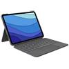 Logitech Combo Touch - Tastiera e custodia folio - con trackpad - retroilluminata - Apple Smart connector - AZERTY - Francese - Grigio Oxford - per Apple iPad Pro da 11 pollici (1a generazione, 2a generazione, 3a generazione)