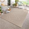 Carpetsale24 Tappeto Interno Esterno Stile Boho Scandinavo Monocolore Effetto Alto Basso Impermeabile Soggiorno Terrazza, Dimensioni: 200x290 cm