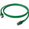 EasyLan Cavo patch EasyLan FlexBoot Cat.6A, S/FTP, verde, 7,5 m