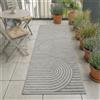 Carpetsale24 Tappeto da Esterno Impermeabile e Resistente ai Raggi UV Ideale per Cucina Balcone Terrazza Giardino Soggiorno, Dimensioni: 80x250 cm