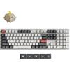 Keychron Q6 Ultra 8K, tastiera full-size (100%), con e senza fili, USB + wireless RF + Bluetooth, switch meccanici, LED RGB, colore bianco