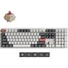 Keychron Tastiera meccanica wireless Keychron Q6 Ultra, bianca - 100% full-size, frequenza di polling 8K Hz, interruttori Silk POM - Red