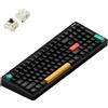 NuPhy Tastiera meccanica da gaming NuPhy Halo IO Series, 96%, Bluetooth/2.4GHz/USB-C - Layout QWERTY US / Colore: Nero ossidiana / Interruttori: Brown Max