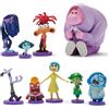 Disney Store Ufficiale - Inside Out 2 (Pixar) - Set di personaggi giocattolo - 9 giocattoli - Che rappresentano gioia, tristezza, dubbio, rabbia, invidia, disgusto, noia, paura e imbarazzo - Adatto dai 3 anni in su