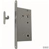 Motomarine Serratura RC per Porte Scorrevoli con Blocco in Acciaio Inox - Quadro maniglia 8x8 mm