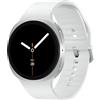 Samsung Galaxy Watch 8 44 mm (2025) | argento | cinturino Sport bianco | M/L | BT - molto buono