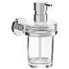 Inda Dispenser sapone a parete One cromo lucido/vetro trasparente 250 ml