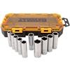 DEWALT DWMT73815 Set di chiavi a bussola profonde con attacco metrico (10 pezzi), 1/2"