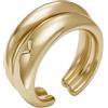 Emporio Armani Anelli di Fidanzamento da Donna in Argento Sterling o Acciaio Inossidabile, Oro biondo, P, 8