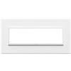 Vimar Serie Eikon Evo - Placca 7 Moduli Alluminio Serie Eikon Bianco Total