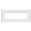 Vimar Serie Eikon - Placca Classic 7 moduli Reflex Ghiaccio