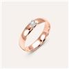 Stroili Fede Comoda 4 mm Oro Rosa Diamante