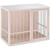 Ferplast Cuccia Cani da Interno Gabbia per Cani DOG FORT, Legno FSC, Sbarre in Alluminio, Chiusura di Sicurezza, 100,5 x 59 x 82,5 cm.