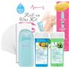 Beauty7 Kit Ceretta Roll-On Riscaldatore con Cartucce di Cera Roll on Aloe Vera e Camomilla, 100pcs Strisce di Cera non Tessute, Kit di Cera Roll on Portatile e Stabile al Calore
