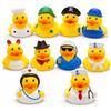 GSL Essentials Paperelle di Gomma 10 Pezzi, Mini Paperelle Personaggi, Paperelle Divertenti in Costume per Bagnetto Bambini, Giochi da Bagno, Regalini per Feste, 5x5 cm