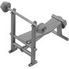 Mikinona Panca Per Pesi in Miniatura Attrezzatura Per Palestra in Miniatura Da Gioco Per Casa Delle Bambole Decorazione Realistica Per Ufficio o Scaffale