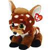 TY - Peluche - Beanie Babies - Cucciolo di Cerbiatto - Buckley - Marrone - Cerbiatto con occhioni dorati glitter - Il peluche con gli occhi scintillanti - 28 Cm - 90283