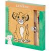 Disney Il Re Leone Sit-Confezione con Diario Plush + Penna 6 Colori, Giallo