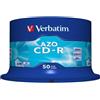 VERBATIM Verbatim 43343 700MB 52x CD-R AZO Crystal 50 Pack Spindle Crystal (CD)