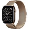 Apple Watch Series 11 GPS + Cellular 42mm Gold Titanium Case with Gold Milanese Loop
