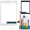 SRJTEK Touch Screen di Ricambio per iPad PRO 9.7 2016 Generazione con Vetro temperato + Strumenti (Non LCD, Senza Tasto Home) Bianco