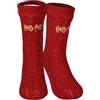United Labels Harry Potter calze antiscivolo - calze da casa in maglia con fodera Sherpa per uomo, taglia unica rosse