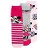 United Labels Disney Minnie Mouse calzini per bambine - calzini per bambini - calzini per sneaker, calzini rosa/grigio (confezione da 3)