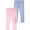 United Labels Barbie Leggings per ragazze e bambini, leggings da ragazza, pantaloni sportivi rosa/nero (confezione da 2)