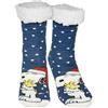 United Labels I Peanuts Snoopy - calzini da casa per le donne, calzini invernali morbidi e caldi per le donne (blu/bianco, numero di scarpe UE, adulti, donne, numerico (da/per), M, 39, 42)