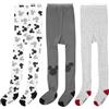 United Labels Disney Mickey Mouse Baby Collant per ragazzi e ragazze, collant per neonati, colore grigio e bianco, confezione da 3 pezzi, grigio/bianco, 74-80