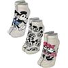 United Labels Disney Minnie & Mickey Mouse - Calze da ginnastica da donna, colore grigio, confezione da 3 pezzi