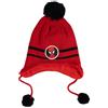 United Labels Marvel Spiderman - Berretto invernale per bambini, rosso, lavorato a maglia, con pompon, con paraorecchie e cordoncini