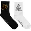 United Labels Harry Potter, calzini da uomo - Calze da uomo, colore nero e bianco, confezione da 2