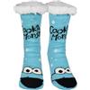United Labels Sesamo Krümelmonster calze antiscivolo - calze da casa per uomo, blu (43-46)