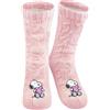 United Labels The Peanuts Snoopy - Calzini da casa da donna, morbidi calzini invernali, caldi, colore: Rosa
