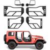 VEVOR Kit di Porte Tubolari per Jeep, Kit Porte Tubolari 4 pezzi Fuoristrada Compatibile con Jeep Wrangler JL 2018-2026 Gladiator JT 2020-2026 in Acciaio Legato, Cuscinetti in Gomma