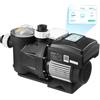 VEVOR Pompa per Piscina Velocità Variabile 1100 W Pompa di Filtrazione 26000 L/h per Piscine Fuori Terra Interrate SPA Autoadescante Temperatura 0 a 50 °C con Cestello Filtrante, Prevalenza max 15 m