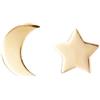 L'Atelier d'Azur Orecchini in oro giallo stella e luna, da donna o bambino, oro