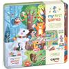 Cayro My First 6 spellen, klassieke bordspellen voor kinderen, Oca, Parchis, Tan