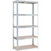 Scaffale in metallo e MDF 5 ripiani 180x90x40 cm 175 kg/ripiano