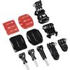 Hama Set Accessori di Fissaggio per GoPro, Nero