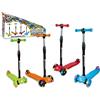 TEOREMA Monopattino Alluminio Ruote 120/80mm Pu con Luci Abec-7