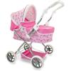 Teorema Carrozzina per Bambole Leggera e Pieghevole con Accessori - Rosa